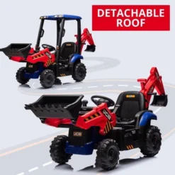 12V JCB Ride On Excavator, 4 In 1 Kids Excavator Ride On Toy With Remote Control -Home Decor Store GUEST a017f504 990a 4689 a506 96834b831496