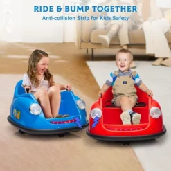Ride On Electric Bumper Car For Kids & Toddlers, 12V Battery Car For Kids W/Parent Remote