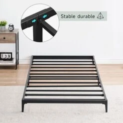Whizmax 6 Inch Low Profile Bed Frame, Heavy Duty Metal Platform Bed Frame, Mattress Foundation, No Box Spring Needed -Home Decor Store GUEST a7e1b09f 0973 4422 a394 3b65a31d2720