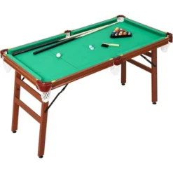 5 Ft Folding Pool Table Portable Foldable Billiards Table For Kids And Adults Pool Game Table With 2 Cue Sticks 16 Balls Triangle Chalk -Home Decor Store GUEST a8364f6a 93e5 4730 b2da e89aa4a1da3d