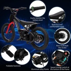 Electric Dirt Bike For Kids, 250W Electric Motorcycle, Electric Balance Bike For Ages 6-12 -Home Decor Store GUEST a93c592d c4c3 496a 97db e0f7618a2fdb