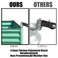 Galvanized Raised Garden Bed, 8x4x1.5FT Tall Galvanized Planter Raised Garden Boxes Outdoor, Large Steel Planter Box For Flowers Vegetables Herbs -Home Decor Store GUEST ac78963a 0d94 4c40 9e9b 05e4d62941d8