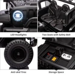 24V 7AH Ride On Truck Car For Kids 2 Seater Toddles Battery Powered Cars 2WD/4WD Switchable Electric Vehicles With Remote Control -Home Decor Store GUEST acacbefc a5ad 481b 9ee0 9fa545537b73