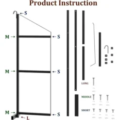 2 Pack Shipping Container Shelf Brackets, 3-Tier 22"D X 60"H Steel Supports For Cargo Storage, Heavy-Duty For Containers And Workbenches -Home Decor Store GUEST af784b82 f7ff 4eca a8bb 123a235b2350