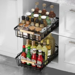 Pull Out Cabinet Organizer, No Drill Pull Out Shelves For Cabinets Multifunctional Sliding Mesh Cabinet Basket For Kitchen Pantry Bathroom Bedroom -Home Decor Store GUEST af968c1b 4282 4e6c 91d5 06224cb09ef4