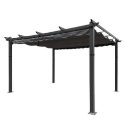 Outdoor Retractable Pergola, Patio Sunshelter Pergolas With Canopy, 13'x10' Aluminum Frame Rain-Proof Pavilion For Gardens, Terraces, Backyard -Home Decor Store GUEST b60c58d7 a0e1 4033 ae26 9c307c66d634