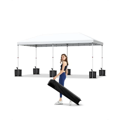 10x20 Pop Up Canopy - 1 Min Setup, 3 Height Adjustments W/Sandbags, UV Protection For Camping, Beach, Parties 12 10x20 Pop Up Canopy - 1 Min Setup, 3 Height Adjustments W/Sandbags, UV Protection For Camping, Beach, Parties - Image 12