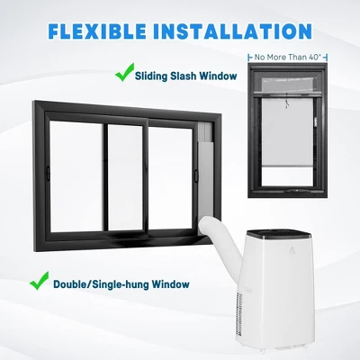 Portable Air Conditioners, 14000BTU Air Cooler With Drying, Fan, Sleep Mode, 3 Speeds, 24H Timer Function, Remote Control, Cools Room Up To 750 Sq. Ft 7 Portable Air Conditioners, 14000BTU Air Cooler With Drying, Fan, Sleep Mode, 3 Speeds, 24H Timer Function, Remote Control, Cools Room Up To 750 Sq. Ft - Image 7