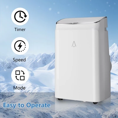 14000 BTU Portable Air Conditioner (ASHRAE) With Dehumidifier, Fan, Sleep Mode, 24-hour Timer; Energy-efficient, Cools Up To 700 Sq. Ft. 2 14000 BTU Portable Air Conditioner (ASHRAE) With Dehumidifier, Fan, Sleep Mode, 24-hour Timer; Energy-efficient, Cools Up To 700 Sq. Ft. - Image 2