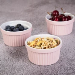 WhizMax Porcelain Ramekin, 8 Oz, Set Of 6, Pink 11 WhizMax Porcelain Ramekin, 8 Oz, Set Of 6, Pink -Home Decor Store GUEST b83ed5f7 26a7 42f0 a5b9 4789b636a7c4