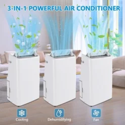 14,000 Btu Portable Air Conditioners, Ac Portable Unit Cools Up To 750 Sq.Ft