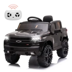 Ride On Truck With Remote Control For Kids, 12V Battery Powered Licensed Chevrolet Silverado GMC Ride On Car Toddler Electric Vehicles -Home Decor Store GUEST ba22a2e2 6ff8 4709 ade5 1d2be7c1dbb4