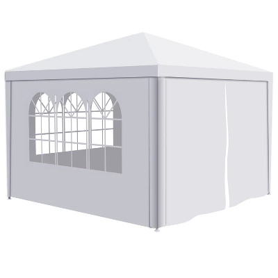 10'x10' Party Tent Commercial Gazebo Tent With 4 Removable Wall Window Zipper Door Portable Canopy Tent For Outdoor Event Wedding Party Bench 10 10'x10' Party Tent Commercial Gazebo Tent With 4 Removable Wall Window Zipper Door Portable Canopy Tent For Outdoor Event Wedding Party Bench - Image 10