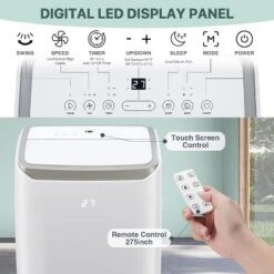 Portable 14,000 Btu Air Conditioner With Cooling Fan, Ac Unit Quiet Operation, Dehumidifier For Rooms Up To 700 Sq.Ft., Includes Remote & Window Kit -Home Decor Store GUEST bb802457 026a 49cb b7e6 4eab68b73681