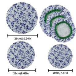 3 Pcs Bowl Covers Reusable 3 Size Stretch Cotton Fabric Food Storage Covers Reusable Elastic Sealed Lids Cover For Fruits Leftover Sourdough Bread -Home Decor Store GUEST bc19724b d98d 4d3d 8955 34de93ee4e9b