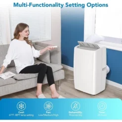14000btus Portable Air Conditioner 3-in-1 With Remote Control And LED Display 10 14000btus Portable Air Conditioner 3-in-1 With Remote Control And LED Display -Home Decor Store GUEST be2cecc3 9d5a 4d1f 941f c931d563f9b2