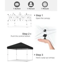 10x10ft Pop Up Outdoor Canopy,3 Adjustable Height UV Protection For Camping,Parties,Outdoor Events -Home Decor Store GUEST be2d2ee0 30bf 408a 9f8d f1723939b5b6 1