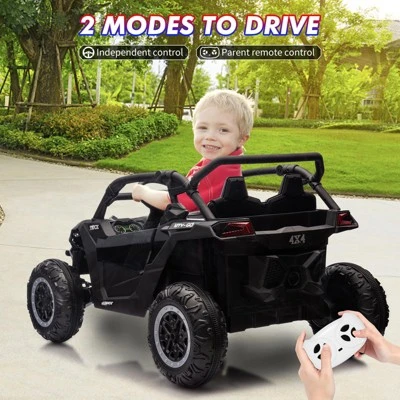 2-Seater Electric Utv For Kids, 24V 4WD Ride-On Car With Remote Control, Battery-Powered Off-Road Toy 6 2-Seater Electric Utv For Kids, 24V 4WD Ride-On Car With Remote Control, Battery-Powered Off-Road Toy - Image 6