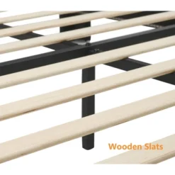 WhizMax Bed Frame With Headboard Footboard, Rustic Brown Wood Farmhouse Metal Platform Bedframe With Wooden Slat 12 WhizMax Bed Frame With Headboard Footboard, Rustic Brown Wood Farmhouse Metal Platform Bedframe With Wooden Slat -Home Decor Store GUEST c056aa19 8b0e 436e 97ea 45ad2105b1cf