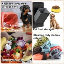 Double Tilt Out Trash Cabinet 20 Gallon,Hidden Wooden Trash Can Cabinet With Deodorizing Function -Home Decor Store GUEST c325f033 92d9 4b99 ad5a dc9c692fe4a1