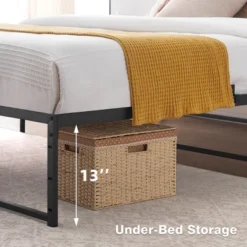 Twin Size Bed Frame Platform, 14 Inch Metal Twin Bedframe With 3 In 1 Sturdy Steel Support, No Box Spring Needed Black Mattress Frame 11 Twin Size Bed Frame Platform, 14 Inch Metal Twin Bedframe With 3 In 1 Sturdy Steel Support, No Box Spring Needed Black Mattress Frame -Home Decor Store GUEST c6933748 6364 461e 8700 4701d2ba7b2f