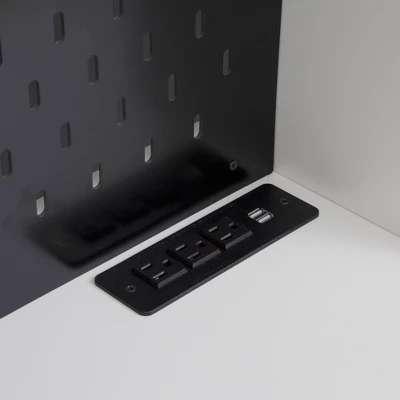 74" Kitchen Pantry Cabinet With Charging Station, Freestanding Buffet Cupboards Sideboard With Drawer, Modern Pantry Cabinet With Microwave Stand 6 74" Kitchen Pantry Cabinet With Charging Station, Freestanding Buffet Cupboards Sideboard With Drawer, Modern Pantry Cabinet With Microwave Stand - Image 6