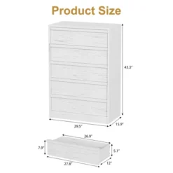 Whizmax 5 Drawer Dresser For Bedroom, Modern 5 Chest Of Drawers Tall With Large Storage, White Dresser Organizer For Living Room, Nursery, Entryway 11 Whizmax 5 Drawer Dresser For Bedroom, Modern 5 Chest Of Drawers Tall With Large Storage, White Dresser Organizer For Living Room, Nursery, Entryway -Home Decor Store GUEST c91bdea4 62fe 44e5 afc8 31b53f117808