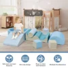 Indoor Climb & Crawl Playset, Soft Foam Block Activity Play Structures, Indoor Climbing Toys Crawling Foam Blocks For Toddlers 1+