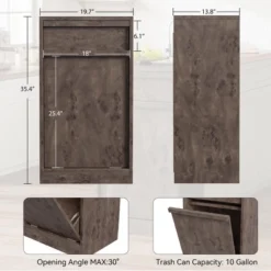 Trash Cabinet Tilt Out, Hidden Trash Cabinet 10 Gallon Pet-Proof Trash Bin Holder, Free Standing Garbage Can Cabinet -Home Decor Store GUEST ca9de6b2 846d 4434 b5d4 a68e8c0f23a4