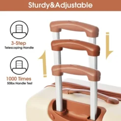 Luggage Set 4 PCS, Hardside Expandable Luggage W/Spinner Wheels, ABS Hardshell TSA Lock Spinner Wheels Luggage W/Travel Bag, 16" 20" 24" 28" Purple -Home Decor Store GUEST cb5407b1 3506 4f46 99a8 25e4b47dacf6