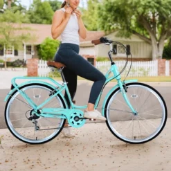 Women's Beach Cruiser Bike, 26 Inch Wheels, 7-Speed Commuter Bicycle For Men Women, Steel Frame -Home Decor Store GUEST ccb87aed 0dbe 420c 8487 9efc9966a446