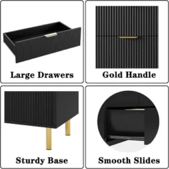 5 Drawer Fluted Wood Dresser For Bedroom, 29.5" Wide Large Modern Chest Of Drawers, White Dresser With Gold Handle, TV Stand 16 5 Drawer Fluted Wood Dresser For Bedroom, 29.5" Wide Large Modern Chest Of Drawers, White Dresser With Gold Handle, TV Stand -Home Decor Store GUEST ccc2bac5 c098 4203 af6e 09de4335c3d8