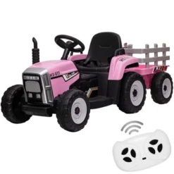 12V Kids Battery Powered Electric Tractor With Trailer, Toddler Ride On Car With Remote Control -Home Decor Store GUEST cd1e5169 4e0c 4642 8d85 ba4b2588261b