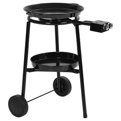 Paella Burner And Stand Set On Wheels - Complete Paella Kit For Up To 14 -16 Servings With 18 Inch Paella Pan 7 Paella Burner And Stand Set On Wheels - Complete Paella Kit For Up To 14 -16 Servings With 18 Inch Paella Pan - Image 7