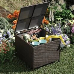 WhizMax Outdoor Storage Box, 80 Gallon Deck Box, Waterproof PE Rattan Storage Bench For Patio Cushions, Gardening Tools, Pool Accessories, Brown 13 WhizMax Outdoor Storage Box, 80 Gallon Deck Box, Waterproof PE Rattan Storage Bench For Patio Cushions, Gardening Tools, Pool Accessories, Brown -Home Decor Store GUEST cf949442 3be6 4d46 987d 3ae5d56ea260