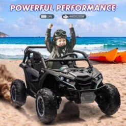 2-Seater Electric Utv For Kids, 24V 4WD Ride-On Car With Remote Control, Battery-Powered Off-Road Toy 12 2-Seater Electric Utv For Kids, 24V 4WD Ride-On Car With Remote Control, Battery-Powered Off-Road Toy -Home Decor Store GUEST d151a3c5 385d 4d7b b812 ac6a86068b43
