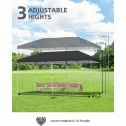 10x20 Pop Up Canopy - 1 Min Setup, 3 Height Adjustments W/Sandbags, UV Protection For Camping, Beach, Parties 15 10x20 Pop Up Canopy - 1 Min Setup, 3 Height Adjustments W/Sandbags, UV Protection For Camping, Beach, Parties -Home Decor Store GUEST d31aede2 979d 47c4 89e2 2fe71de1f62f 1