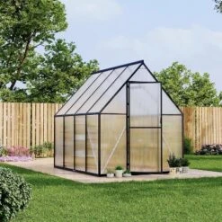 Aluminum-Framed Greenhouse, Heavy Duty Polycarbonate Greenhouse With Quick Setup Structure And Roof Vent, Enhanced Aluminum GreenhouseKit For Outdoor -Home Decor Store GUEST d5641e6d 6ca6 44b5 bf89 fc5c540ed063