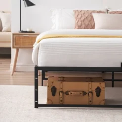 Twin Size Bed Frame Platform, 14 Inch Metal Twin Bedframe With 3 In 1 Sturdy Steel Support, No Box Spring Needed Black Mattress Frame 12 Twin Size Bed Frame Platform, 14 Inch Metal Twin Bedframe With 3 In 1 Sturdy Steel Support, No Box Spring Needed Black Mattress Frame -Home Decor Store GUEST d6405723 2782 4d7c a2da 497de7d83dd9