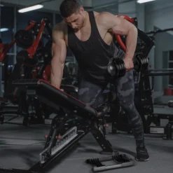 Adjustable Dumbbells, 52LBS Adjustable Dumbbell Steel And Plastic Mat