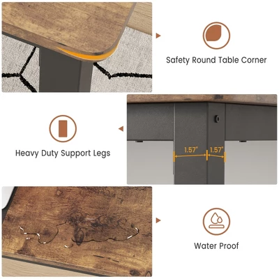 WhizMax 63 Inch Computer Desk, Large Office Desk With Black Metal Frame, Modern Simple Style Gaming Desk, Sturdy Writing Workstatio 5 WhizMax 63 Inch Computer Desk, Large Office Desk With Black Metal Frame, Modern Simple Style Gaming Desk, Sturdy Writing Workstatio - Image 5