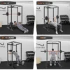 Power Cage With LAT Pulldown, Multi-Functional Power Rack