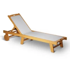 Whizmax Fir Lying Bed ,Portable Leisure Chair With Adjustable Wheels, Sunscreen And Breathable Textilene Fabric -Home Decor Store GUEST dc810b3c b787 4354 9409 577007dd2da4