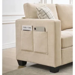 3 Seat Sofa Couch, 89'' Chenille Fabric Upholstered Sofa With Wide Armrest, Comfy Couches With Side Storage Pockets For Living Room, Bedroom 11 3 Seat Sofa Couch, 89'' Chenille Fabric Upholstered Sofa With Wide Armrest, Comfy Couches With Side Storage Pockets For Living Room, Bedroom -Home Decor Store GUEST dd655c52 3199 427b 8360 3e8007327c3a