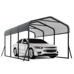 Metal Carport With Galvanized Steel Roof, Heavy Duty Metal Roof Carport With Enhanced Base, Tall Metal Carport Kits Garage For Tractors -Home Decor Store GUEST dd95f781 f367 47c5 b648 34e2298671d6