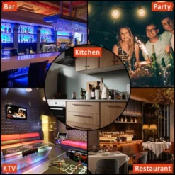 LED Lighted Liquor Bottle Display, Square 3-Step 48-Inch Wall Mounted Acrylic Liquor Shelf With Remote & App Control -Home Decor Store GUEST df75a90b f564 4168 b926 eaaa48a77de6 1