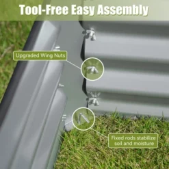 Land Guard Galvanized Raised Garden Bed Kit, Outdoor Metal Raised Garden Beds, Galvanized Planter Raised Garden Boxes For Vegetables 14 Land Guard Galvanized Raised Garden Bed Kit, Outdoor Metal Raised Garden Beds, Galvanized Planter Raised Garden Boxes For Vegetables -Home Decor Store GUEST dfbdff9f 16d5 4e4e ba3b 2b6e870deb20