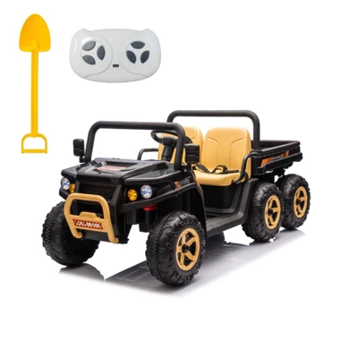 24V Ride On Toys For Kids, 2 Seater Ride On Dump Truck, 4WD Electric UTV W/6 Wheels, Dump Bed, Remote Control 2 24V Ride On Toys For Kids, 2 Seater Ride On Dump Truck, 4WD Electric UTV W/6 Wheels, Dump Bed, Remote Control - Image 2