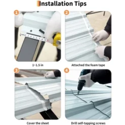 13'x26'x11' Oversized Metal Carport, Steel Heavy Duty Carport For All-Weather, Permanent Shelter For Boats, Pickup Trucks, And Tractors, N.W. 780 Lbs -Home Decor Store GUEST e031bdd7 4b71 4b76 b12f fa6062c735c0