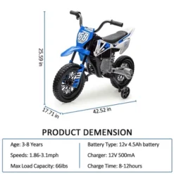 12V Electric Dirt Bike, Kids Electric Motorcycle -Home Decor Store GUEST e060f462 c829 43e4 8b58 4cfa4f0025a2